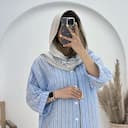 10253 شومیز راه راه آستین پاکتی