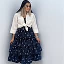 10389 دامن طبقه ای پامچال