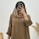 10305 پیراهن بلند پرند