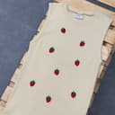 10149 کراپ گلدوزی توت فرنگی