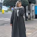 9052 پالتو روناک یقه آمریکایی بلند